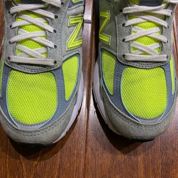New Balance 990v5 Mi USA Gray Hi Lite Green W990GH5 Women's Sneakers 7.5 - Picture 5 of 9